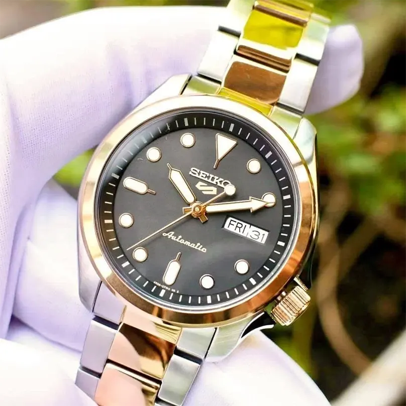 Seiko 5 Sports Two-tone Automatic Men's Watch- SRPE58K1